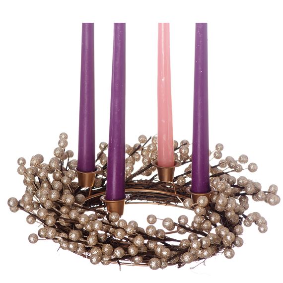 CHAMPAGNE BERRY ADVENT WREATH