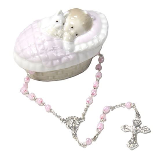 BABY GIRL'S KEEPSAKE ROSARY