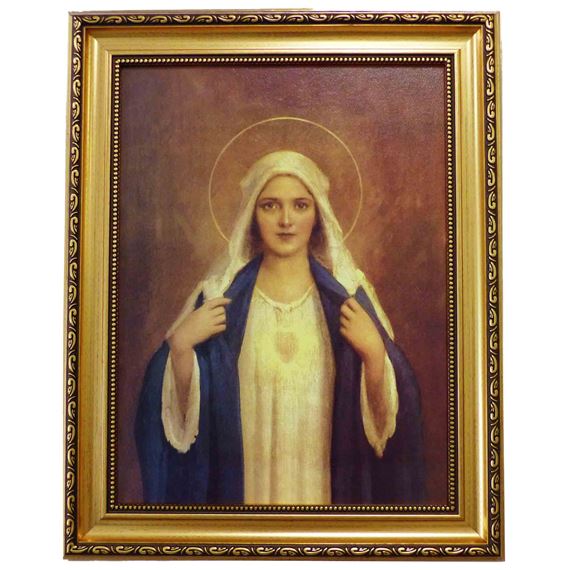 IMMACULATE HEART OF MARY BY CHAMBERS - 15 1/2" X 19"