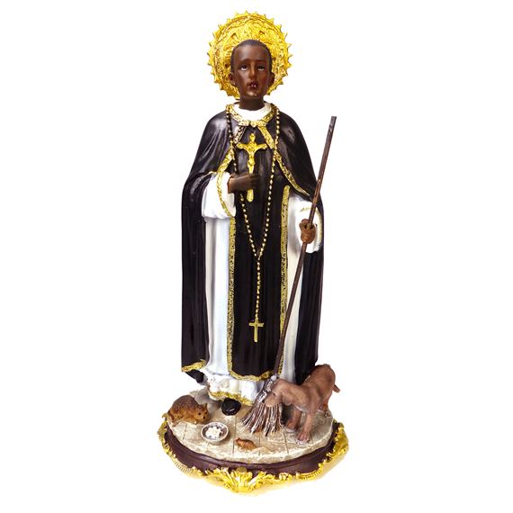 ST. MARTIN DE PORRES STATUE - 12"