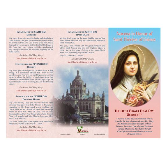 NOVENA IN HONOR OF ST. THERESE