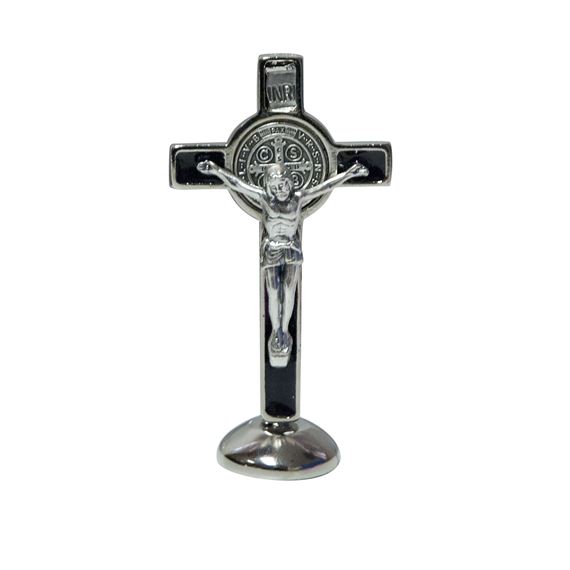 STANDING 3-INCH ST. BENEDICT CRUCIFIX - BLACK