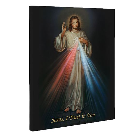 DIVINE MERCY GALLERY WRAPPED CANVAS  -  8" X 10"
