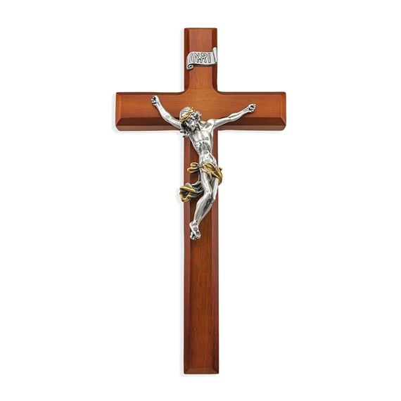 TWO TONE WALL CRUCIFIX - 12"