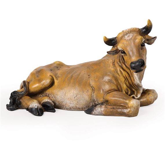 PAINTED OUTDOOR NATIVITY - OX
