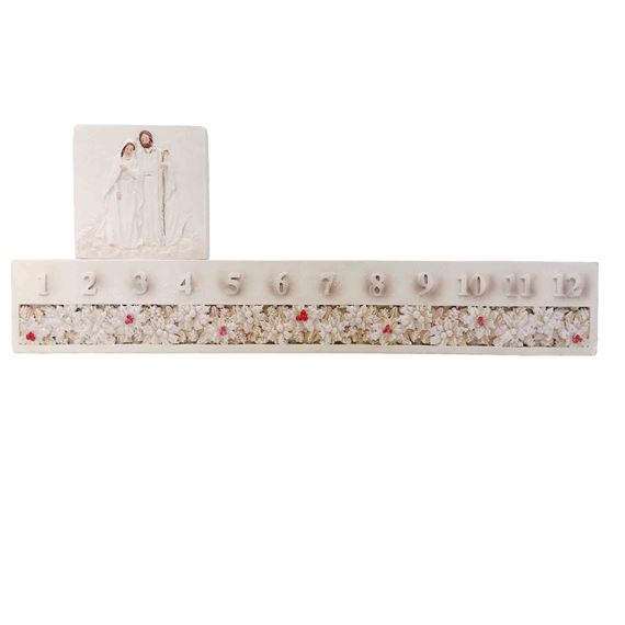 HOLY FAMILY COUNTDOWN TO CHRISTMAS TWO-PIECE SET