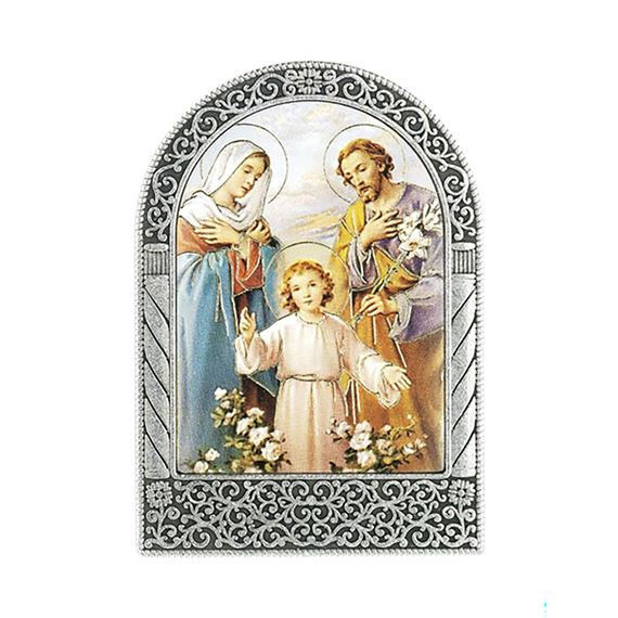 HOLY FAMILY STANDING PLAQUE - 2 ¾”