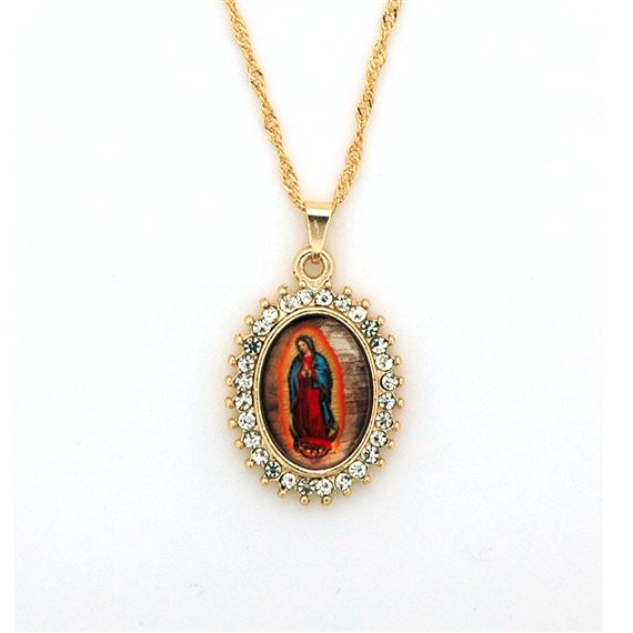 OUR LADY OF GUADALUPE NECKLACE (20")
