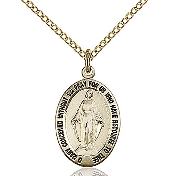 GOLD FILLED MIRACULOUS MEDAL