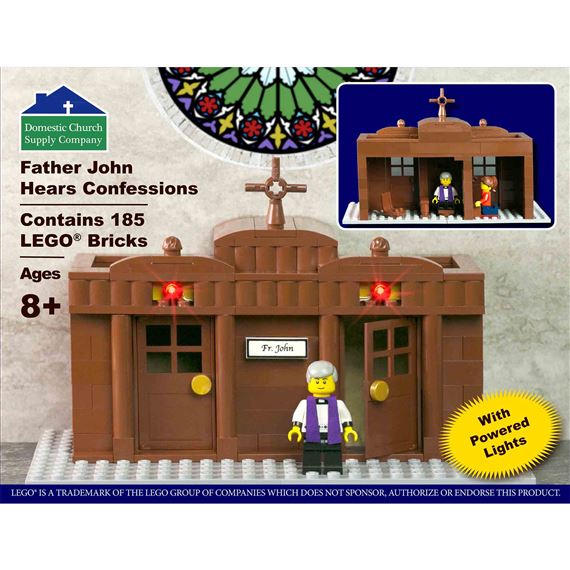FATHER JOHN HEARS CONFESSIONS LEGO SET