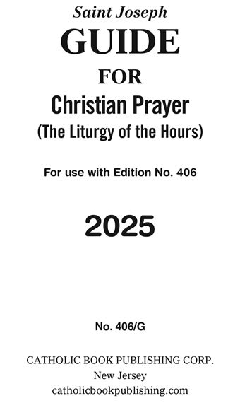 ANNUAL GUIDE FOR CHRISTIAN PRAYER 2025