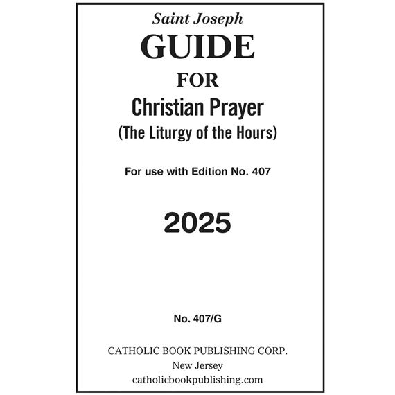 GUIDE FOR LARGE PRINT CHRISTIAN PRAYER 2025