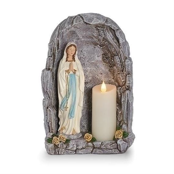 OUR LADY OF LOURDES TABLETOP GROTTO - 11"