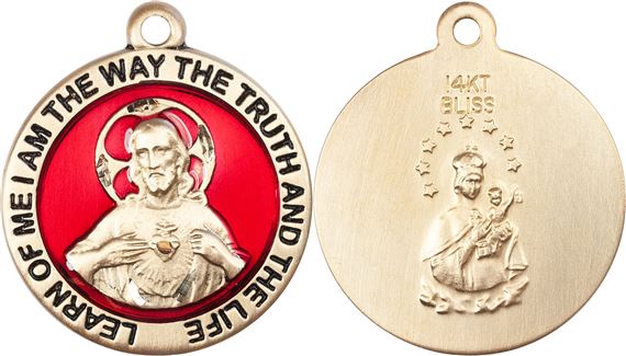 14KT GOLD SCAPULAR MEDAL
