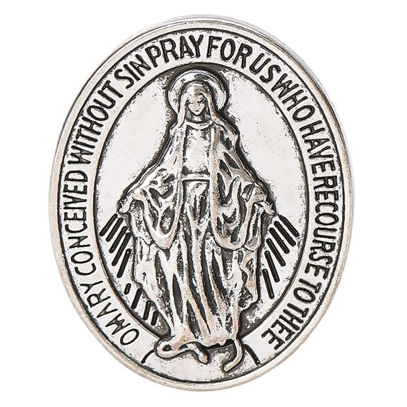 MIRACULOUS MEDAL POCKET TOKEN - 1 1/4"