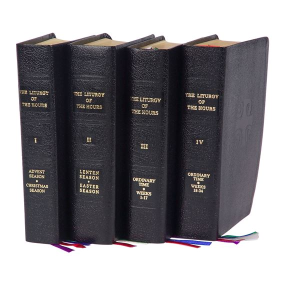 4-VOLUME LITURGY OF THE HOURS - LEATHER