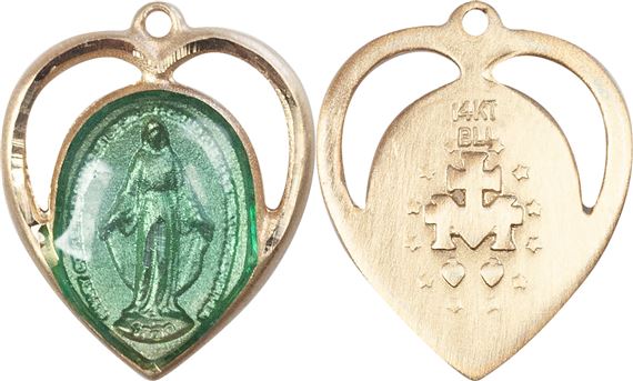 14KT GOLD MIRACULOUS MEDAL