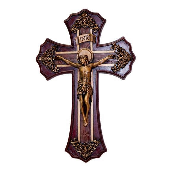 VICTORIAN STYLE WALL CRUCIFIX