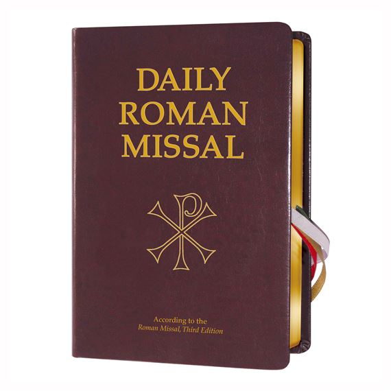 THE DAILY ROMAN MISSAL - BURGUNDY BONDED