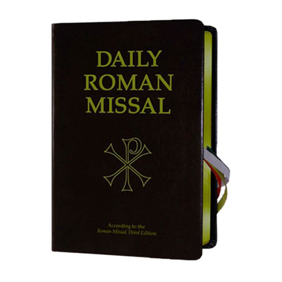 THE NEW DAILY ROMAN MISSAL - BLACK GENUINE LEATHER