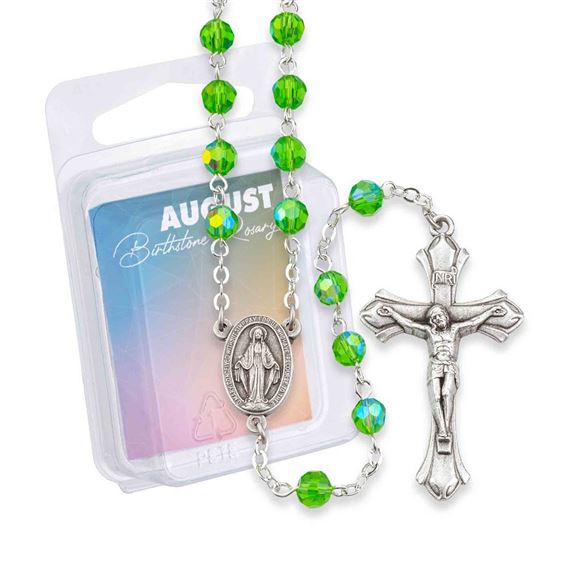 BIRTHSTONE ROSARY - AUGUST (PERIDOT)