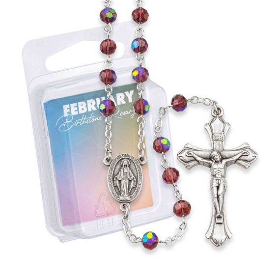 BIRTHSTONE ROSARY - FEBRUARY (AMETHYST)