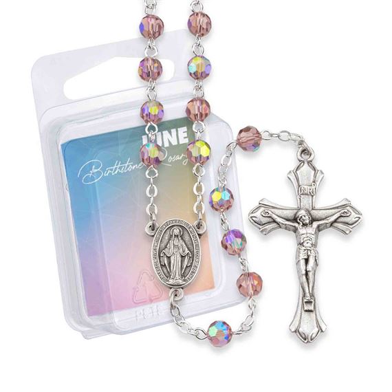 BIRTHSTONE ROSARY - JUNE (ALEXANDRITE)