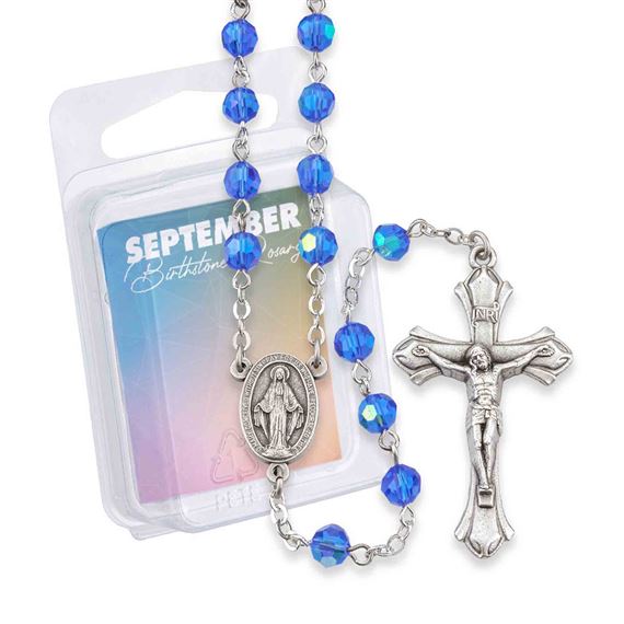 BIRTHSTONE ROSARY - SEPTEMBER (SAPPHIRE)