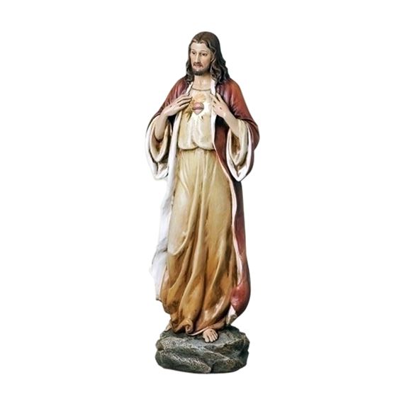 SACRED HEART OF JESUS STATUE - 13 1/2 "