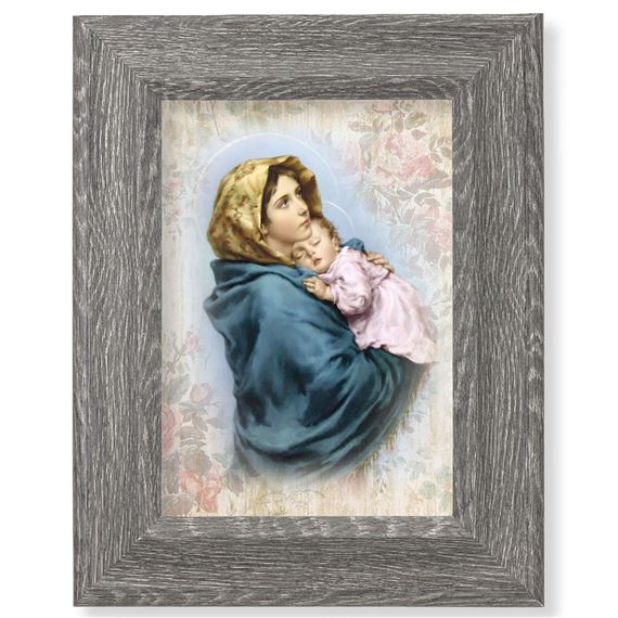 MADONNA OF THE STREETS FRAMED ART - 7 1/2" X 9 1/2"