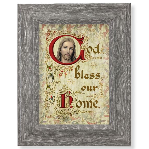 HOUSE BLESSING FRAMED ART - 7 1/2" X 9 1/2"