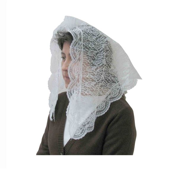 LACE MANTILLA - WHITE