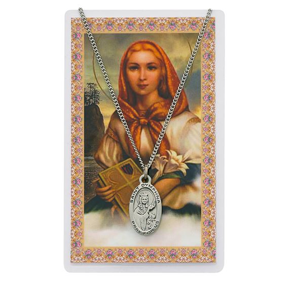 ST. DYMPHNA PENDANT & PRAYER CARD SET