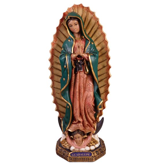 OUR LADY OF GUADALUPE STATUE - 17"