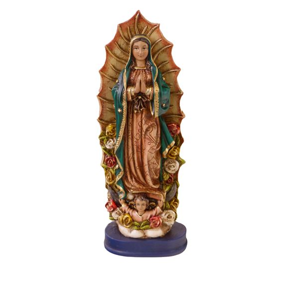 OUR LADY OF GUADALUPE STATUE - 8"