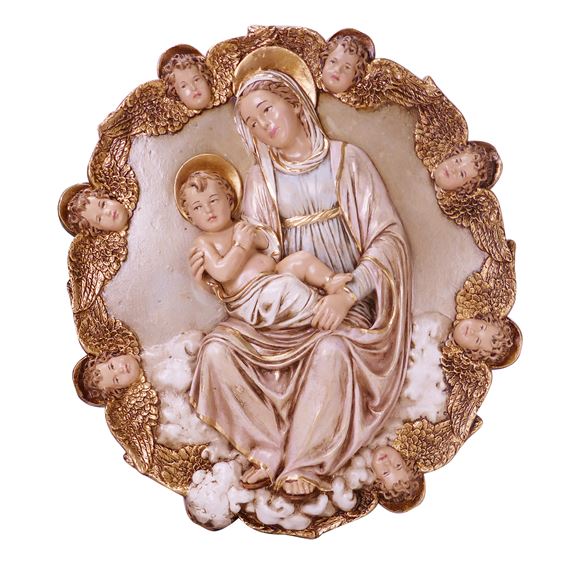MARY QUEEN OF THE ANGELS PLAQUE - 13"