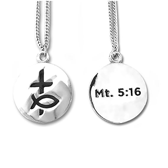 GUYS' DISCIPLE OF CHRIST NECKLACE 3/4" CHARM