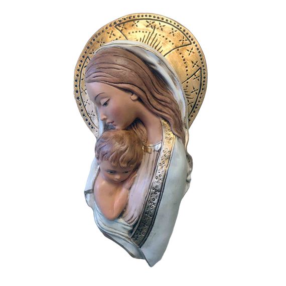 MADONNA AND CHILD WALL PLAQUE - 11 1/4"