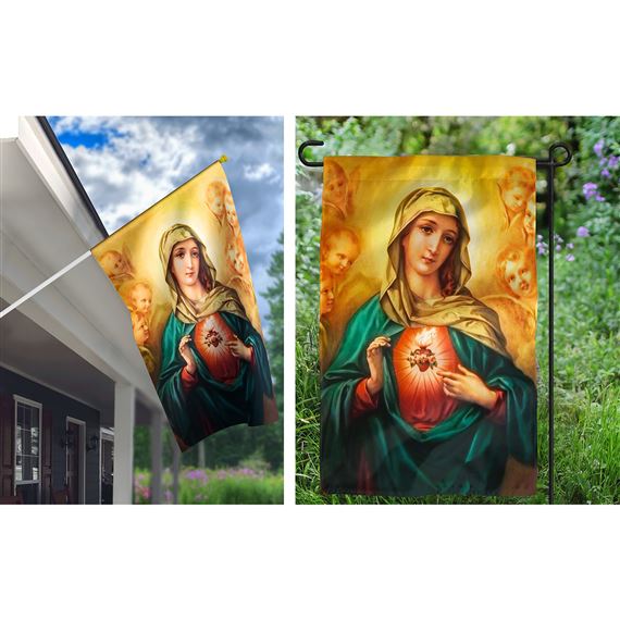 IMMACULATE HEART OF MARY FLAG SET