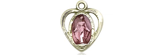 14KT GOLD MIRACULOUS MEDAL - 3/8" x 3/8"