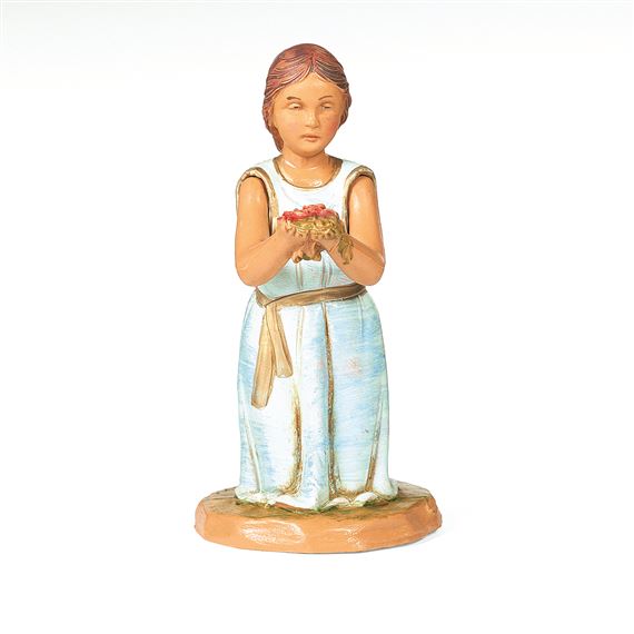 FONTANINI 5" GIRL WITH ROSES (MADELINE)