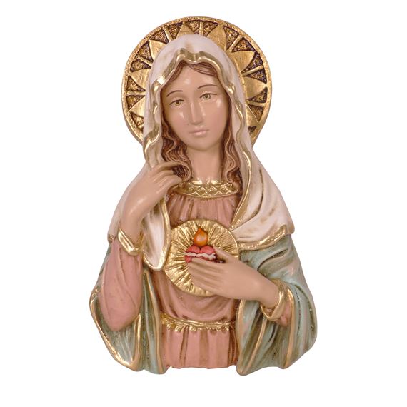 IMMACULATE HEART OF MARY WALL PLAQUE - 6 1/4"