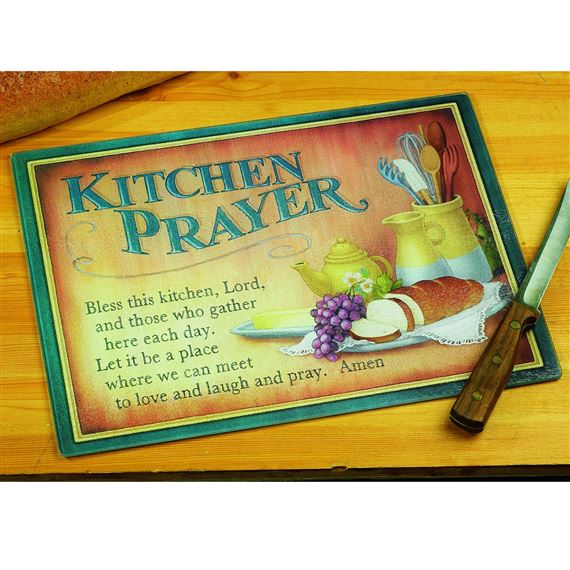 KITCHEN PRAYER CUTTING BOARD
