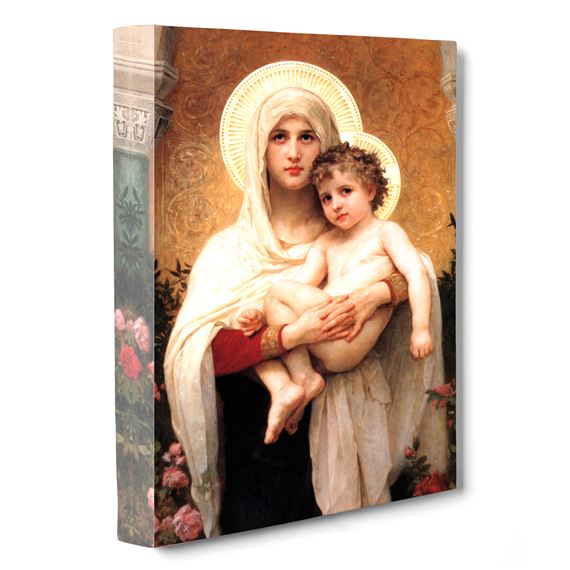 MADONNA OF THE ROSES GALLERY WRAPPED CANVAS  -  5 1/2" X 8 1/2"