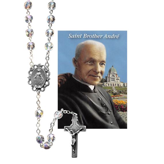 BROTHER ANDRE CRYSTAL BEAD ROSARY
