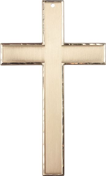 14KT GOLD CROSS MEDAL - 3 x 1 3/4"