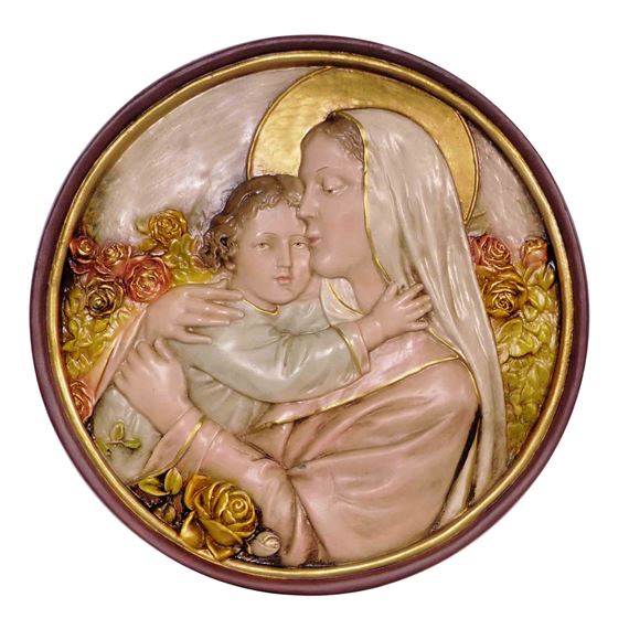 OUR LADY OF ROSE PLAQUE - 10 1/8"