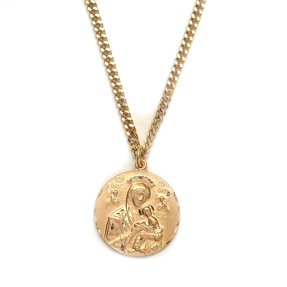 OUR LADY OF PERPETUAL HELP MEDAL-GOLD-FILLED