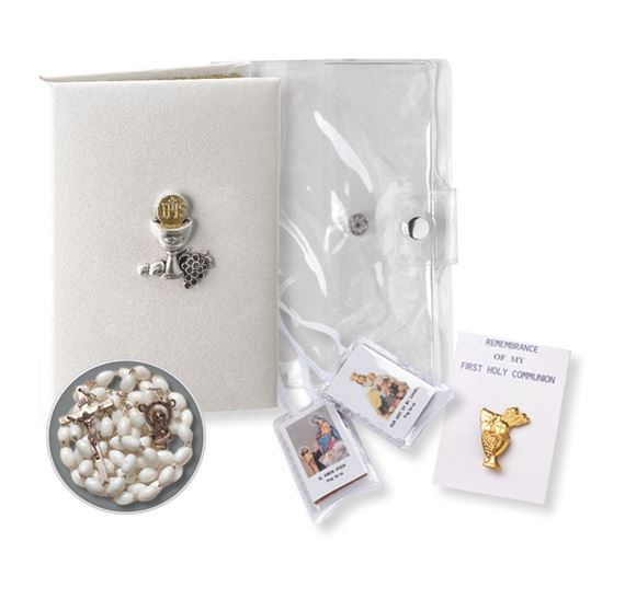 TRINITY MISSAL 5-PIECE FIRST COMMUNION SET (WHITE)