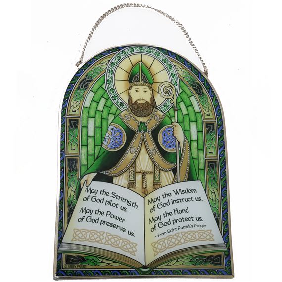 SAINT PATRICK GLASS SUNCATCHER